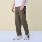 Giordano Men Loose Straight Cotton Cargo Khakis - Premium Pants