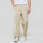 Giordano Men Loose Straight Cotton Poplin Khakis - Premium Pants