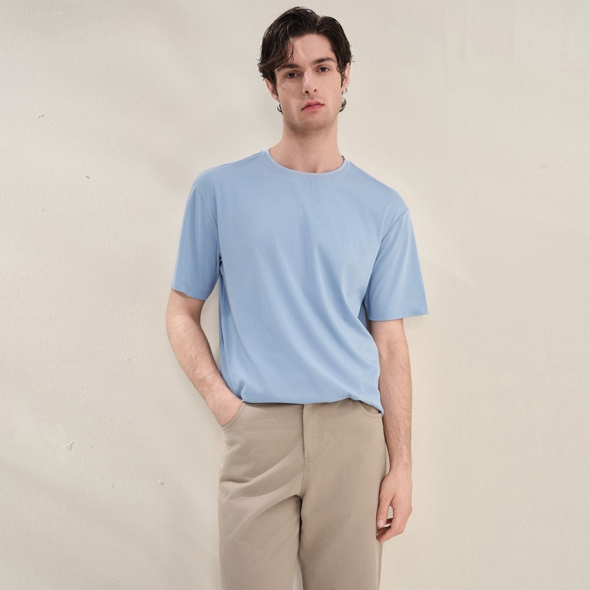 Giordano Men Regular Cotton Blend Essential Tee - first_variant_option_2 Premium Tee for Giordano