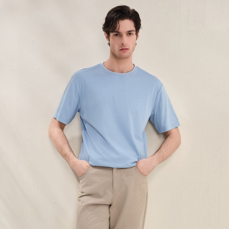 Giordano Men Regular Cotton Blend Essential Tee - first_variant_option_2 Premium Tee for Giordano