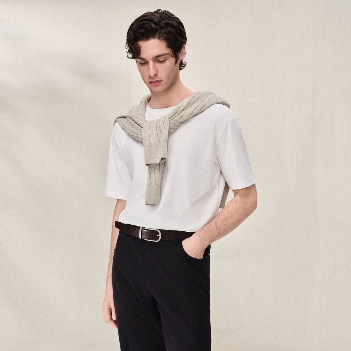 Giordano Men Regular Cotton Blend Essential Tee - first_variant_option_2 Premium Tee for Giordano