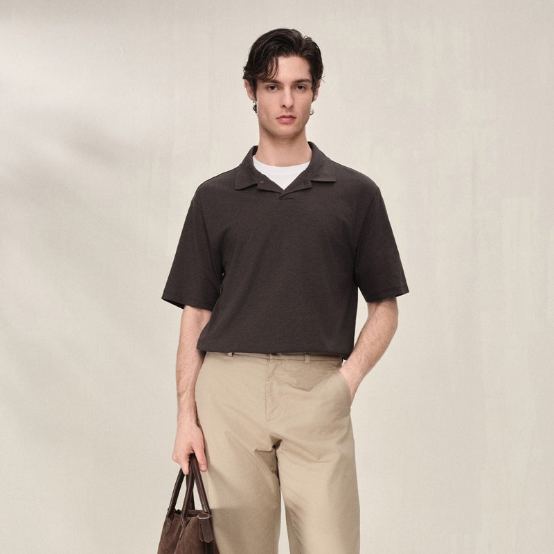 Giordano Men Regular Cotton Blend Polo - first_variant_option_2 Premium Polo for Giordano