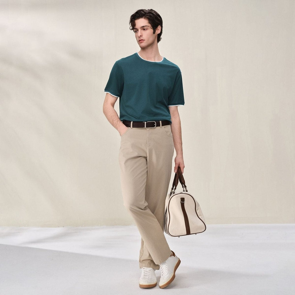 Giordano Men Regular Cotton Blend Tee - Premium Tee
