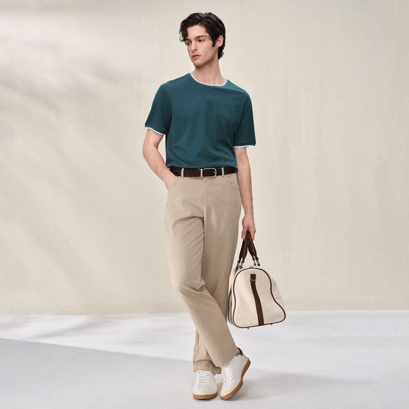 Giordano Men Regular Cotton Blend Tee - Premium Tee
