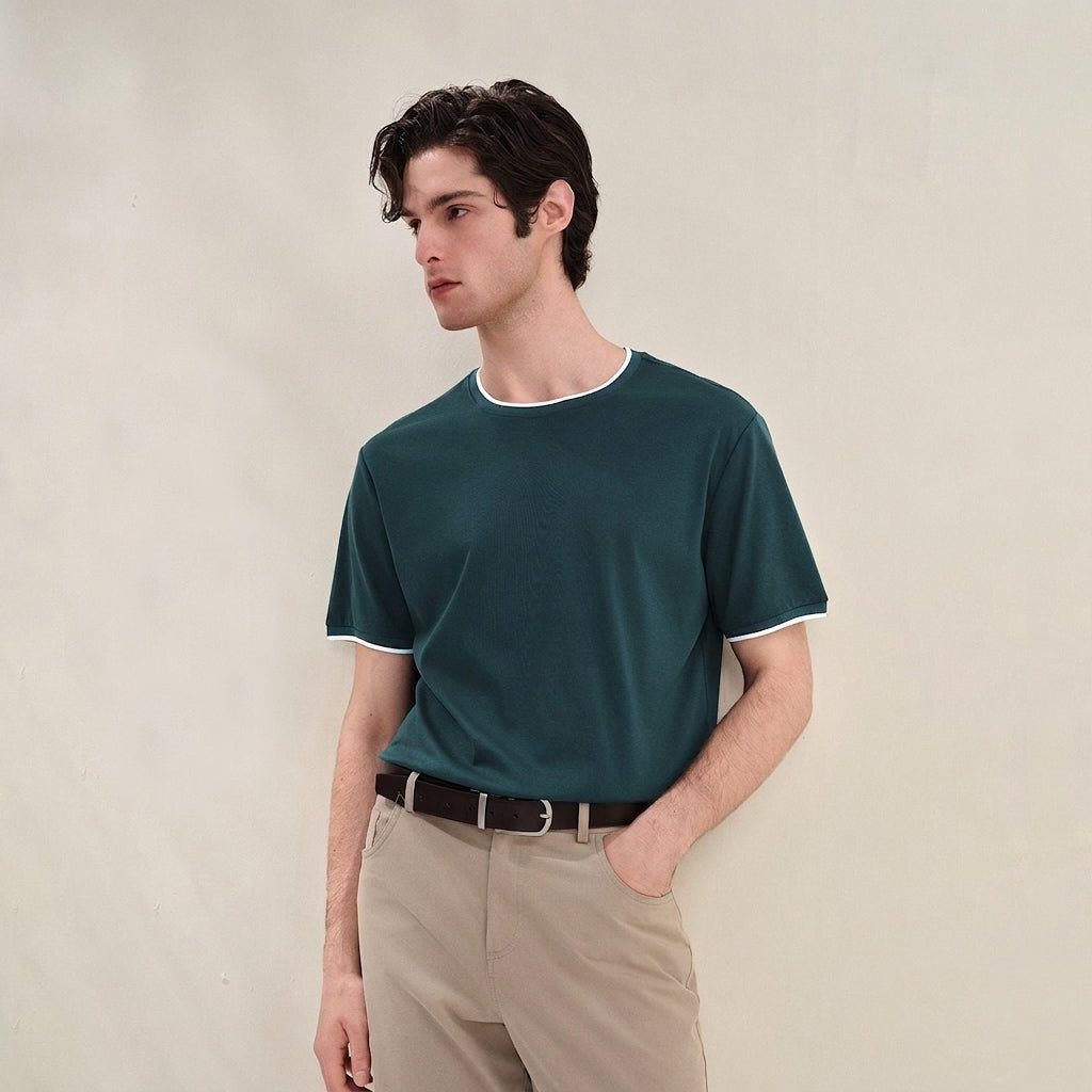 Giordano Men Regular Cotton Blend Tee - Premium Tee
