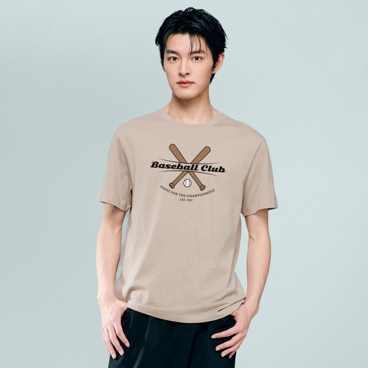 Giordano Men Regular Cotton Jersey Print Tee | Online Exclusive - first_variant_option_2 Premium Print Tee for Giordano