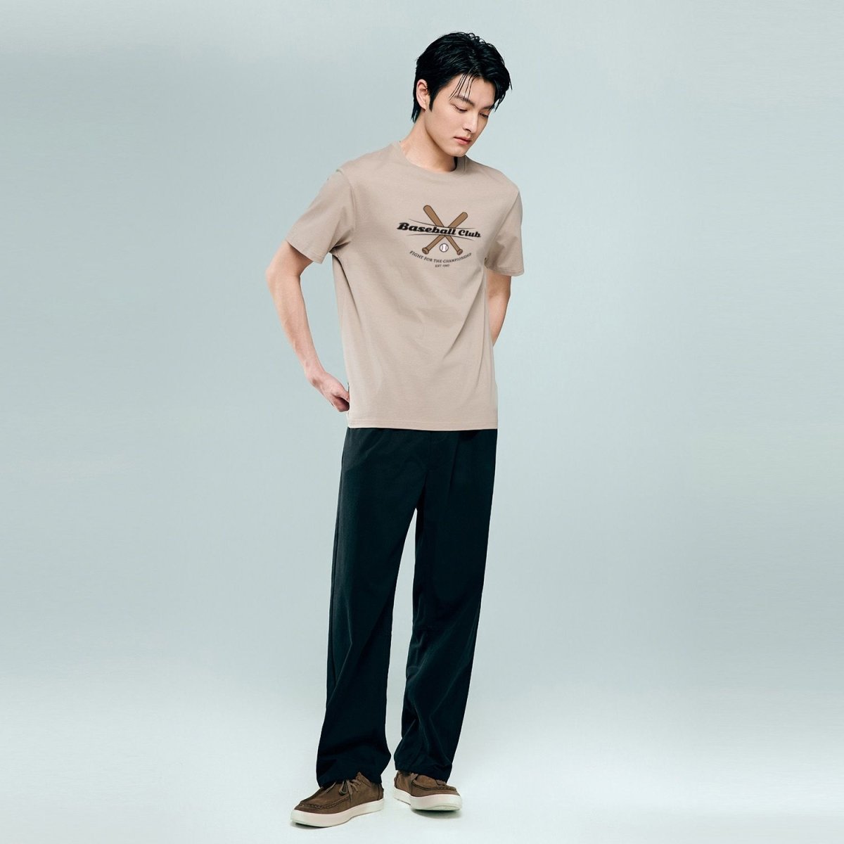 Giordano Men Regular Cotton Jersey Print Tee | Online Exclusive - first_variant_option_2 Premium Print Tee for Giordano