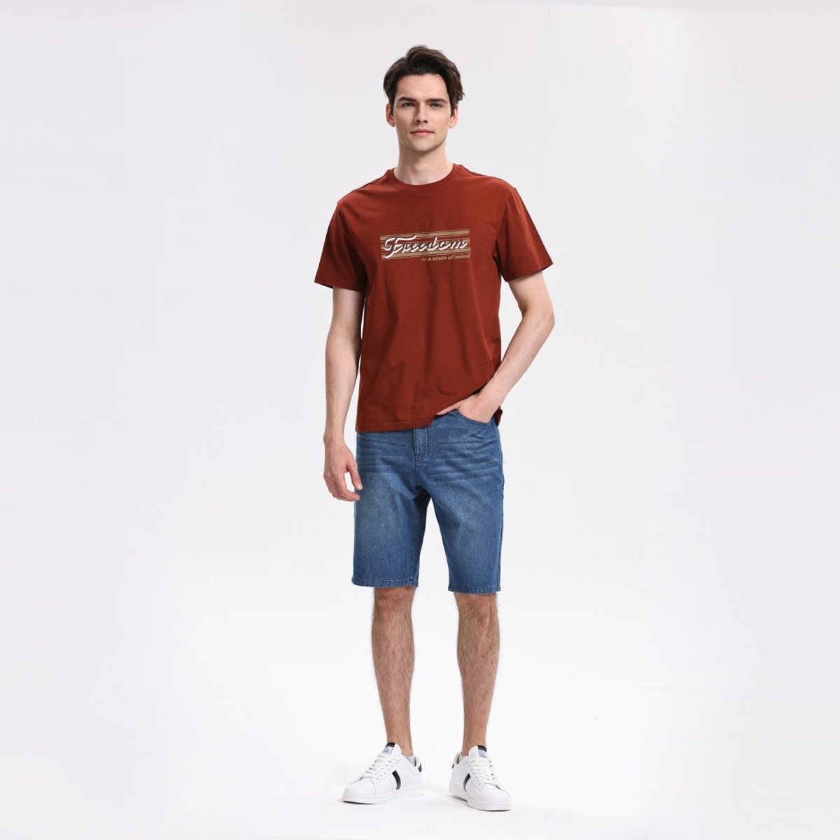 Giordano Men Regular Cotton Jersey Print Tee | Online Exclusive - first_variant_option_2 Premium Print Tee for Giordano