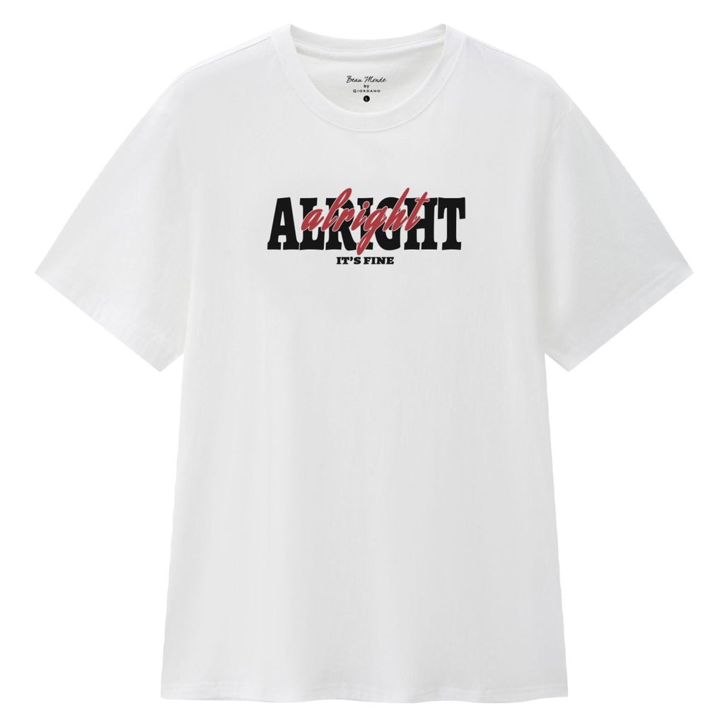 Giordano Men Regular Cotton Jersey Print Tee | Online Exclusive - first_variant_option_2 Premium Print Tee for Giordano