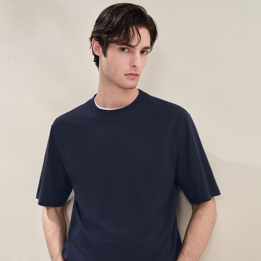 Giordano Men Regular Cotton Linen Blend Tee - first_variant_option_2 Premium Tee for Giordano