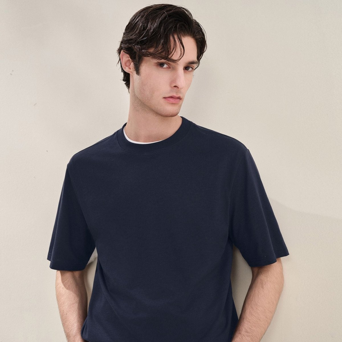Giordano Men Regular Cotton Linen Blend Tee - first_variant_option_2 Premium Tee for Giordano