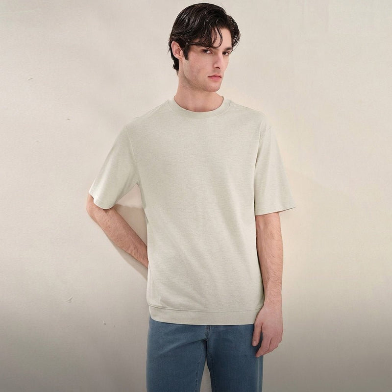 Giordano Men Regular Cotton Linen Blend Tee - first_variant_option_2 Premium Tee for Giordano