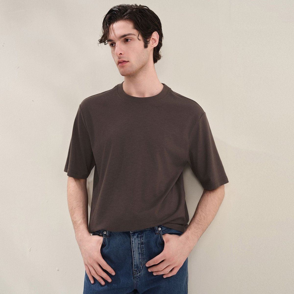 Giordano Men Regular Cotton Linen Blend Tee - first_variant_option_2 Premium Tee for Giordano