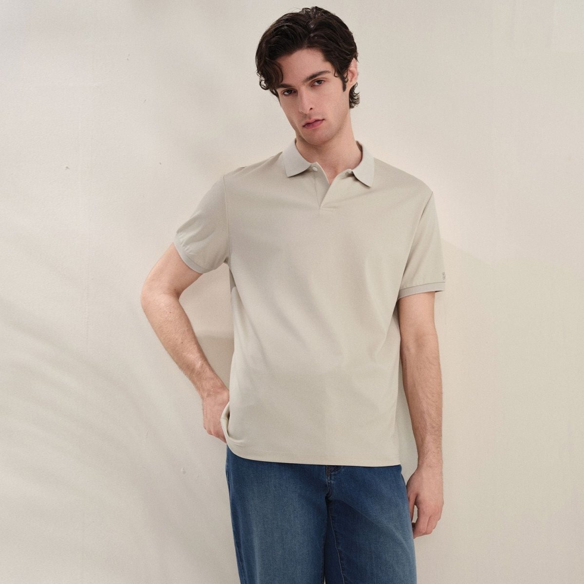 Giordano Men Regular Cotton Modal Stretch Polo - first_variant_option_2 Premium Polo for Giordano