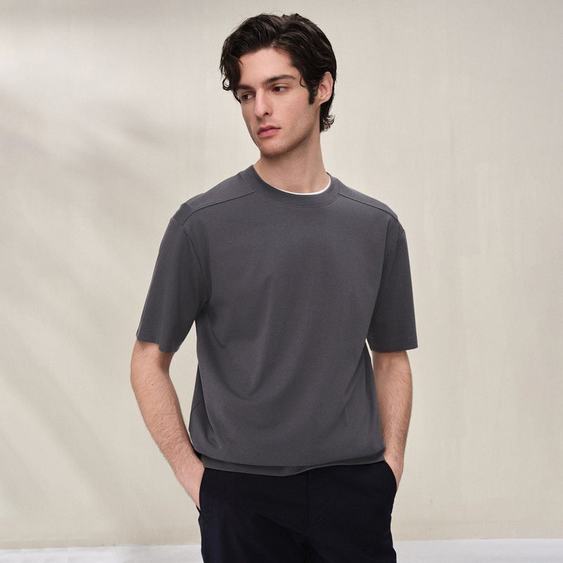 Giordano Men Regular Cotton Modal Stretch Tee - first_variant_option_2 Premium Tee for Giordano