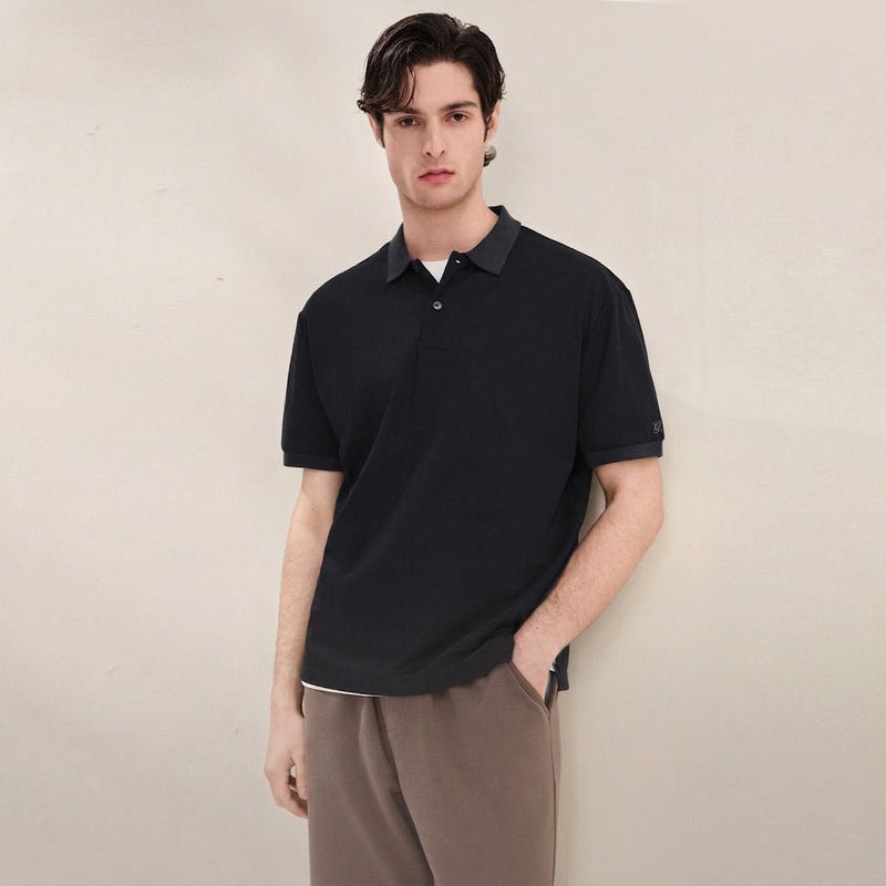 Giordano Men Regular Cotton Polyester Polo - first_variant_option_2 Premium Polo for Giordano