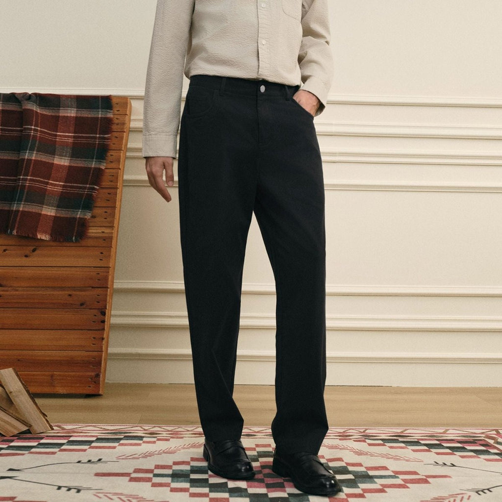 Giordano Men Regular Cotton Tencel Khaki Pants - Premium Pants
