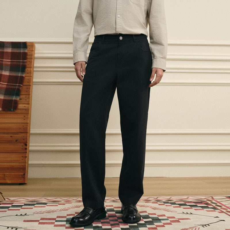 Giordano Men Regular Cotton Tencel Khaki Pants - first_variant_option_2 Premium Pants for Giordano
