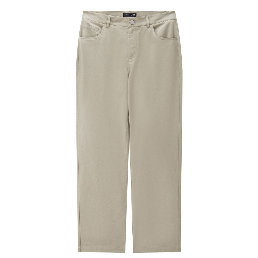Giordano Men Regular Cotton Tencel Khaki Pants - Premium Pants