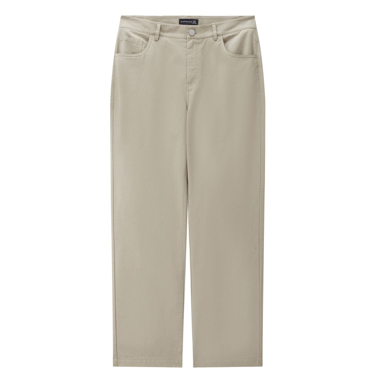 Giordano Men Regular Cotton Tencel Khaki Pants - Premium Pants