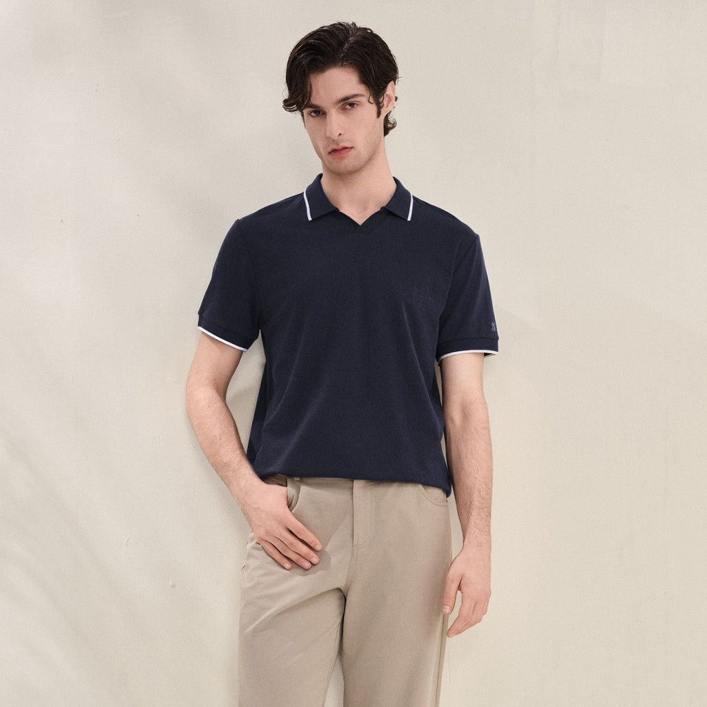 Giordano Men Regular Cotton Tencel Open Polo - first_variant_option_2 Premium Polo for Giordano