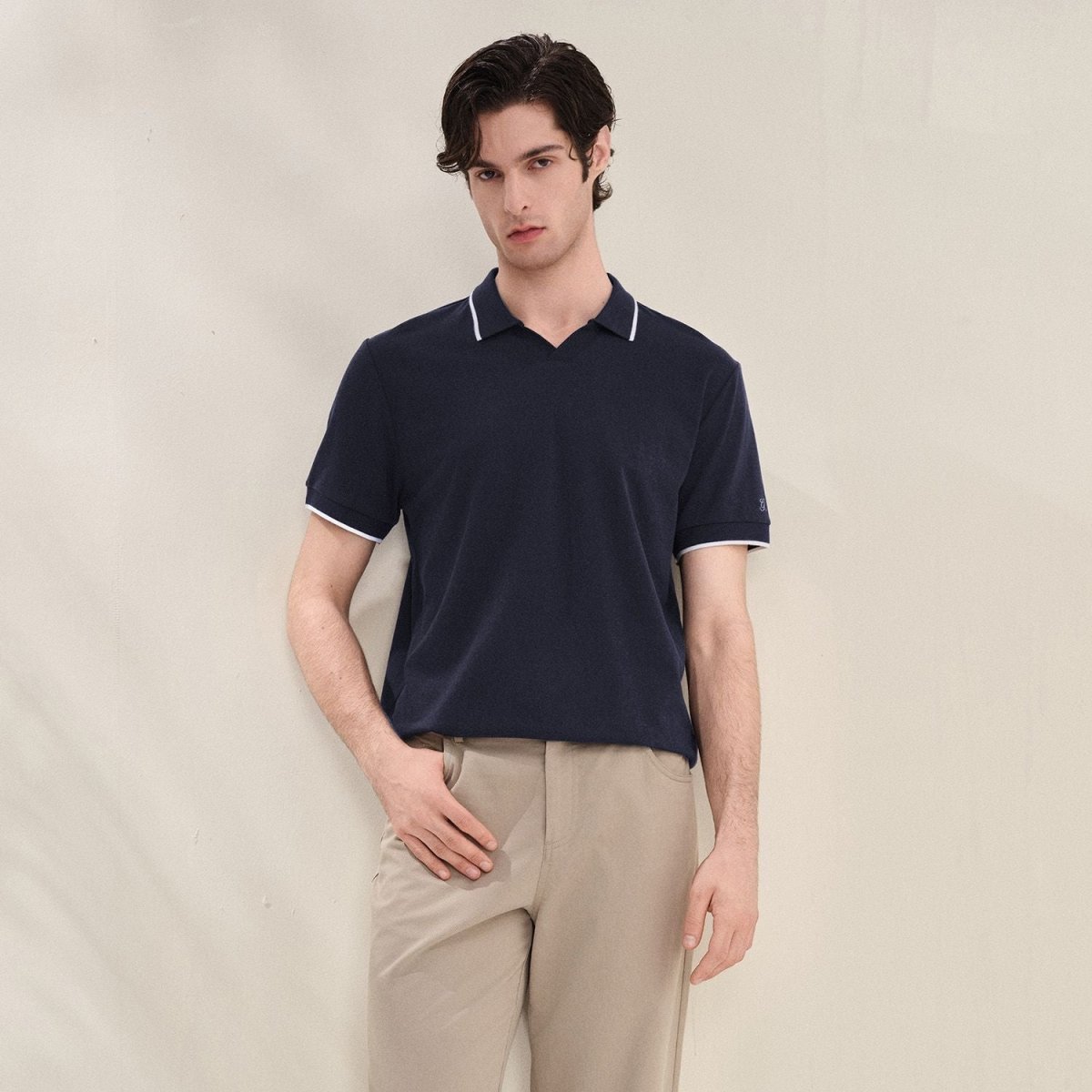 Giordano Men Regular Cotton Tencel Open Polo - first_variant_option_2 Premium Polo for Giordano