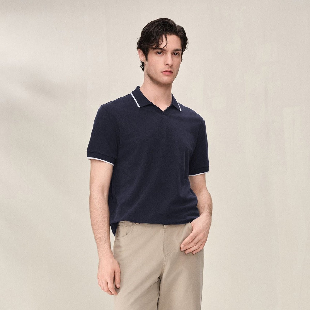 Giordano Men Regular Cotton Tencel Open Polo - first_variant_option_2 Premium Polo for Giordano