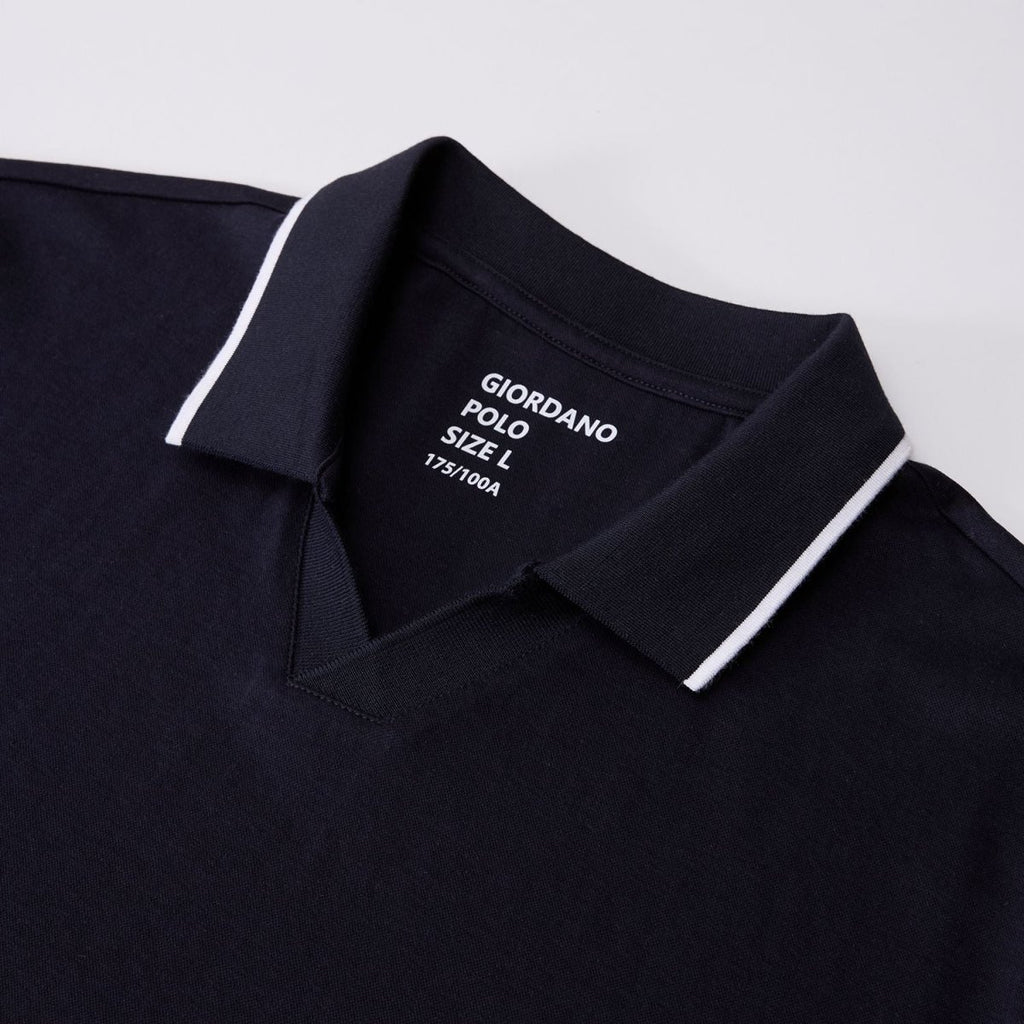 Giordano Men Regular Cotton Tencel Open Polo - first_variant_option_2 Premium Polo for Giordano