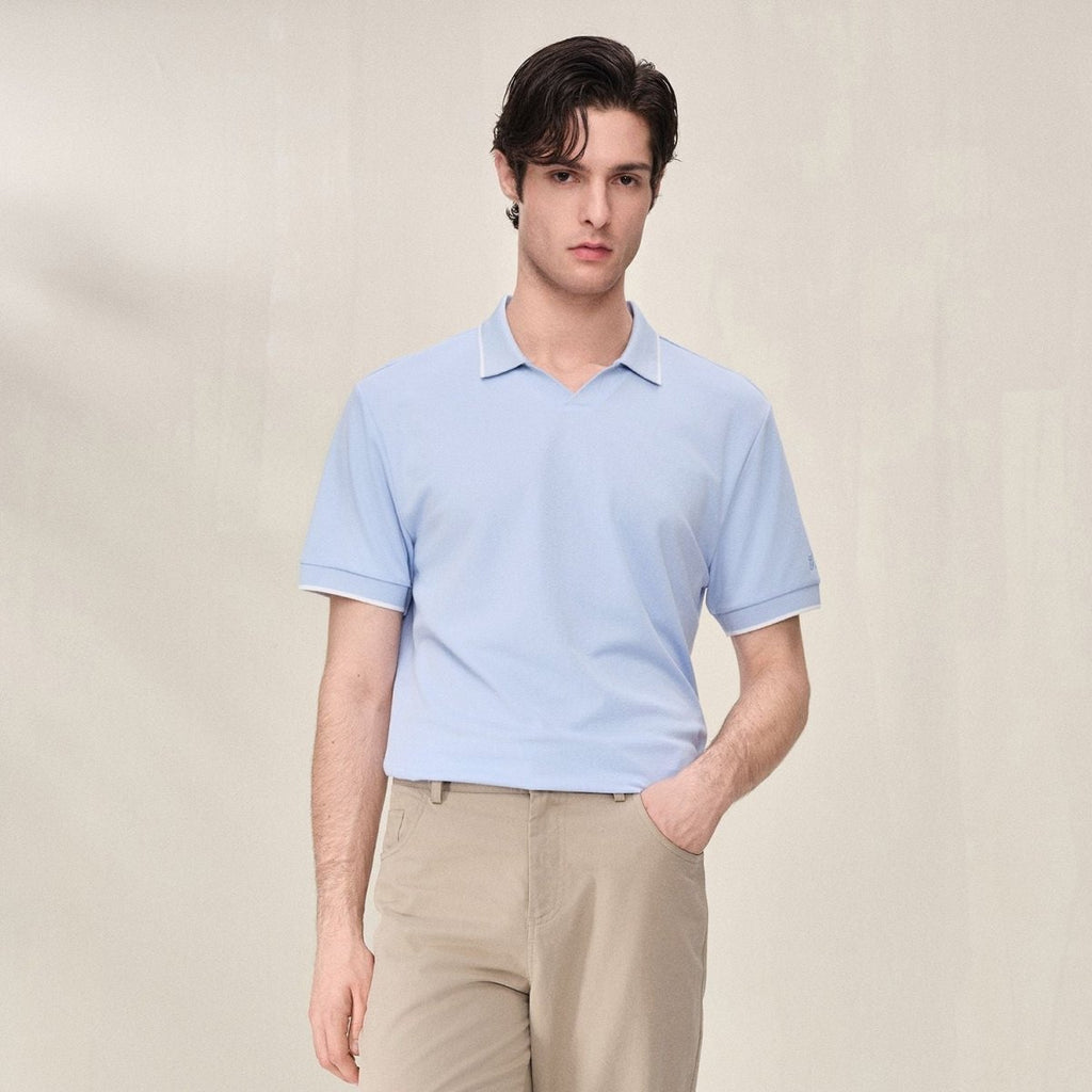 Giordano Men Regular Cotton Tencel Open Polo - first_variant_option_2 Premium Polo for Giordano