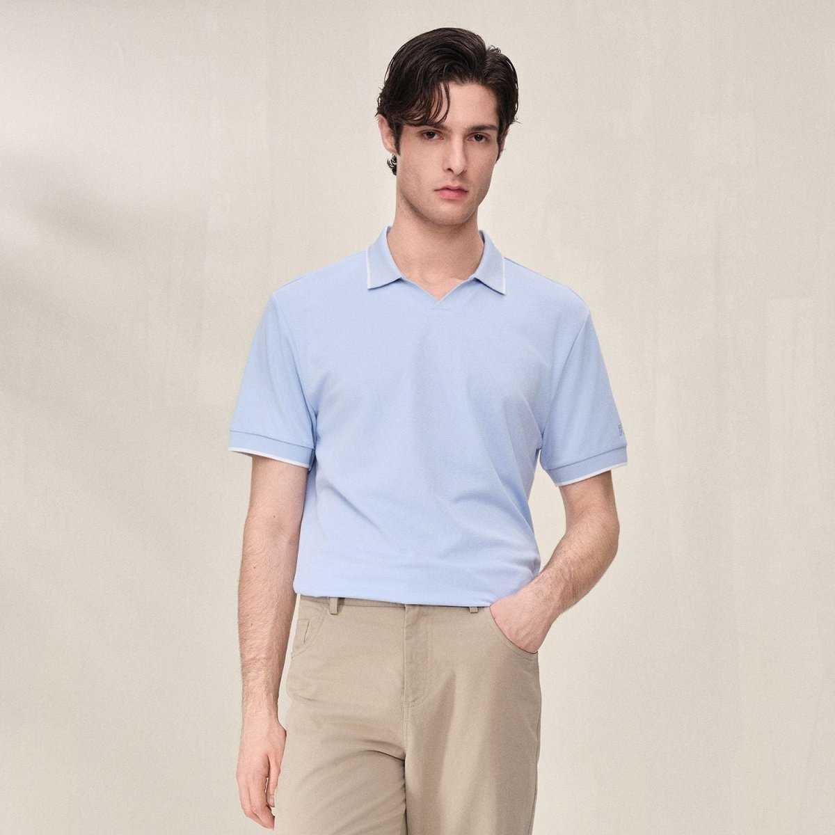 Giordano Men Regular Cotton Tencel Open Polo - first_variant_option_2 Premium Polo for Giordano