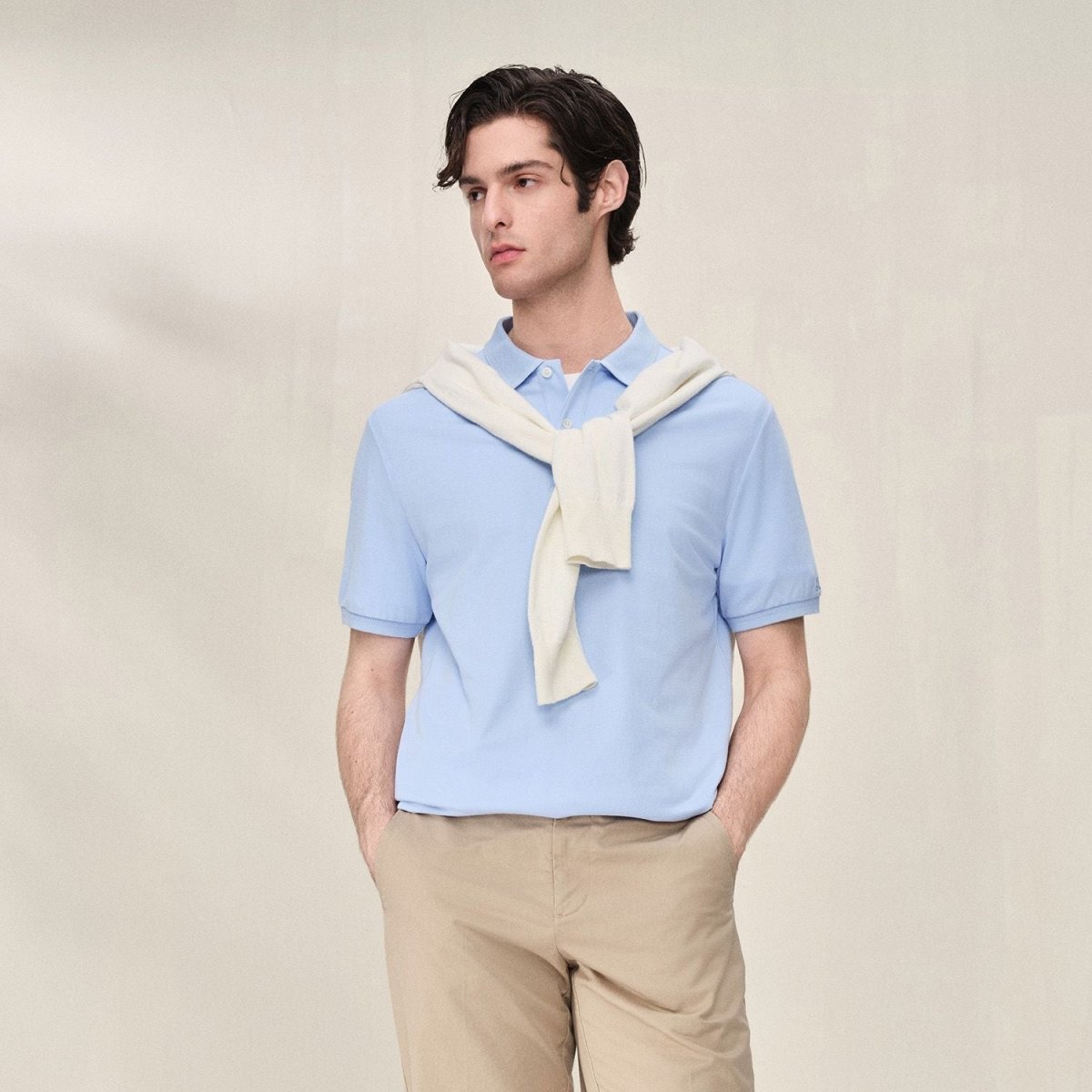 Giordano Men Regular Cotton Tencel Pique Polo - first_variant_option_2 Premium Polo for Giordano