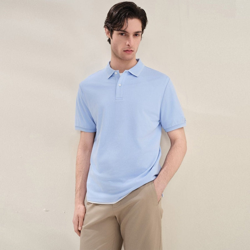 Giordano Men Regular Cotton Tencel Pique Polo - first_variant_option_2 Premium Polo for Giordano