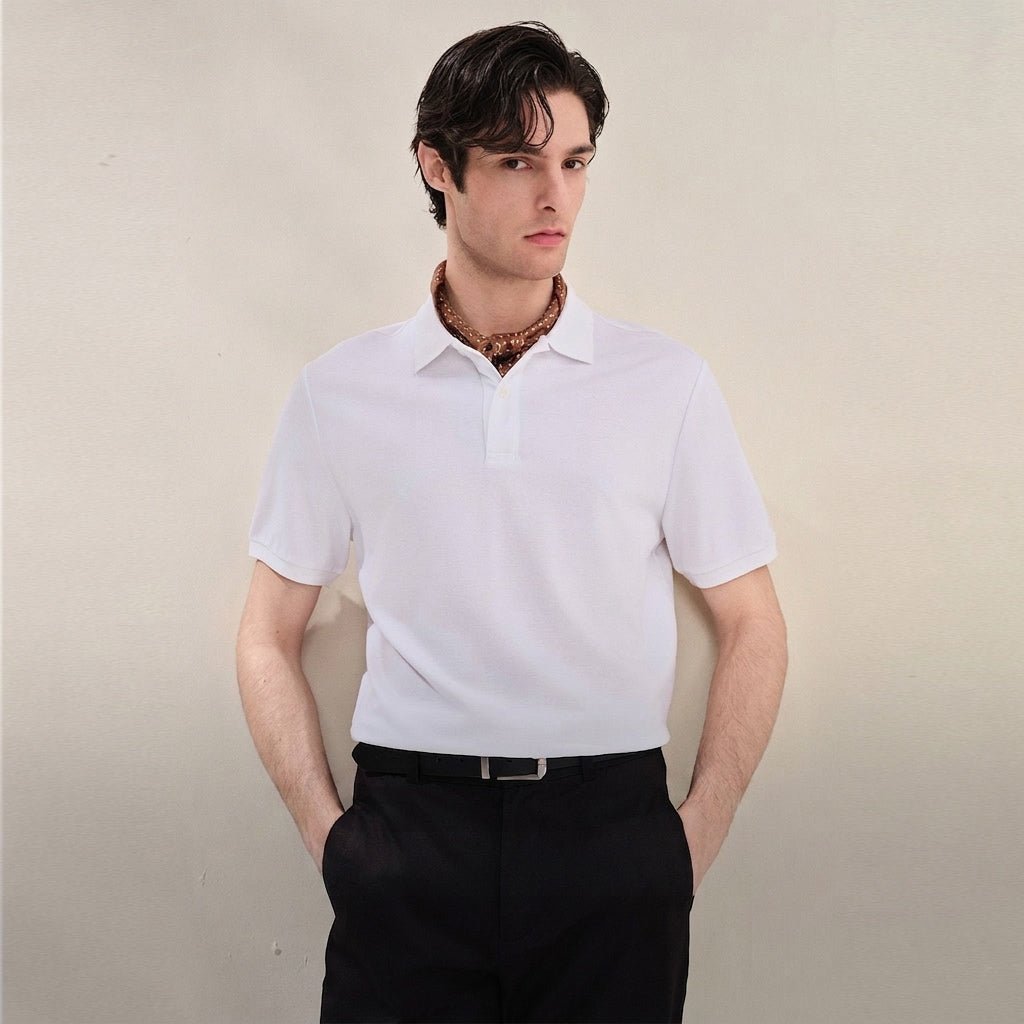 Giordano Men Regular Cotton Tencel Pique Polo - first_variant_option_2 Premium Polo for Giordano