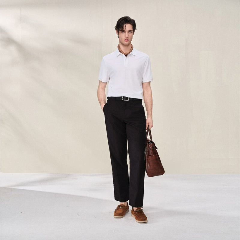 Giordano Men Regular Cotton Tencel Pique Polo - first_variant_option_2 Premium Polo for Giordano