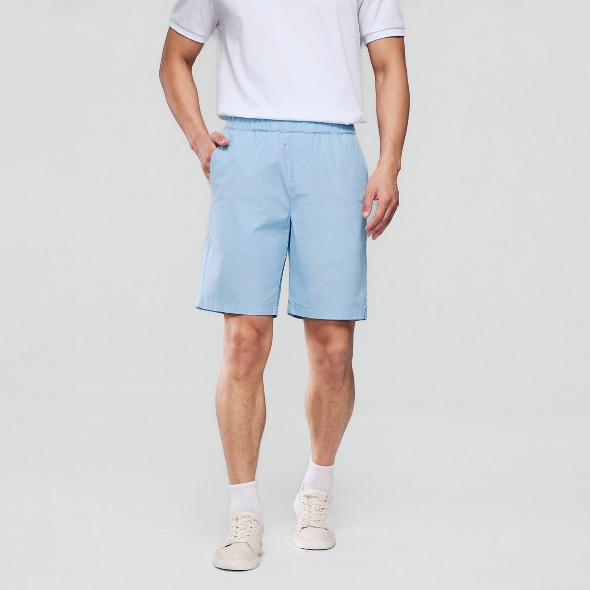 Giordano Men Regular Cotton Twill Elastic Shorts - first_variant_option_2 Premium Shorts for Giordano