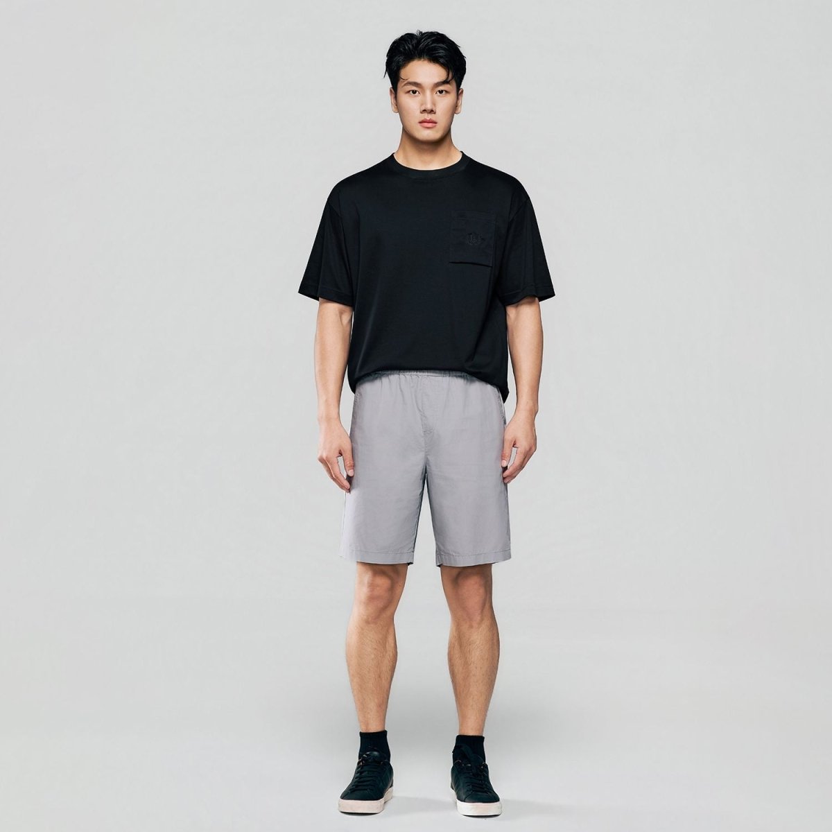 Giordano Men Regular Cotton Twill Elastic Shorts - first_variant_option_2 Premium Shorts for Giordano