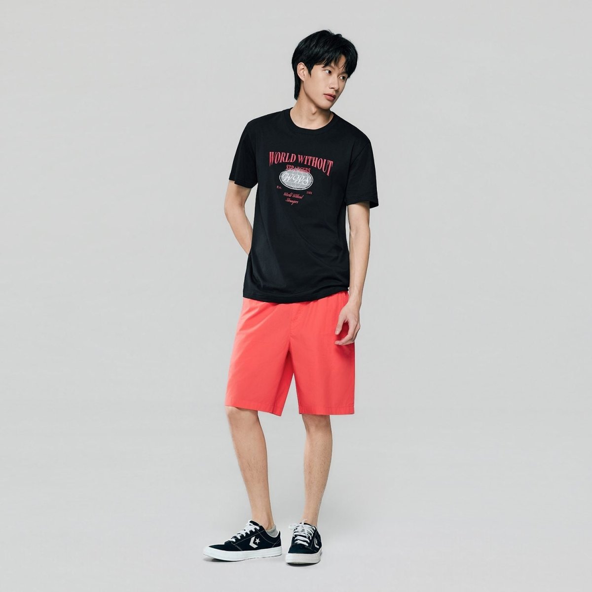 Giordano Men Regular Cotton Twill Elastic Shorts - first_variant_option_2 Premium Shorts for Giordano