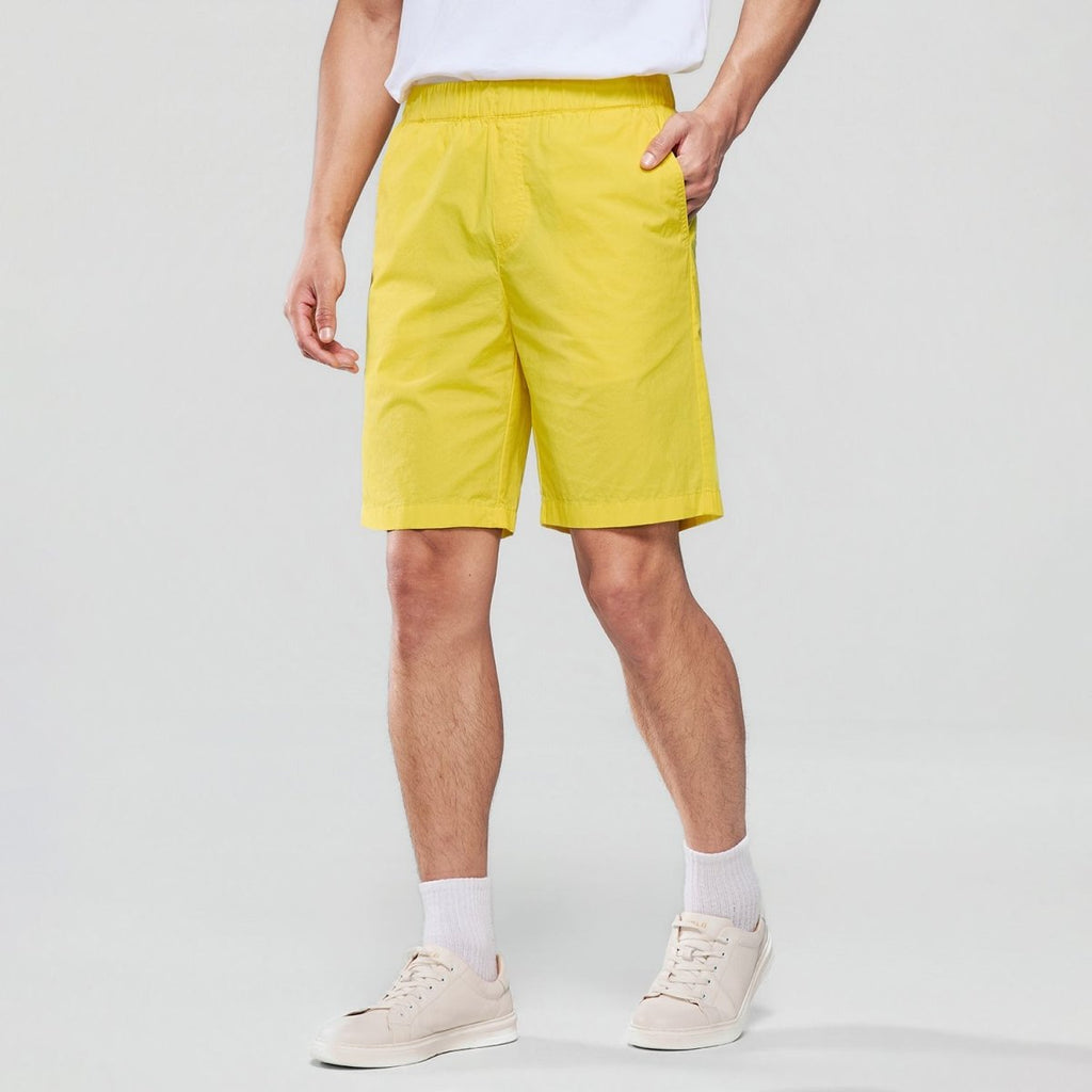Giordano Men Regular Cotton Twill Elastic Shorts - first_variant_option_2 Premium Shorts for Giordano