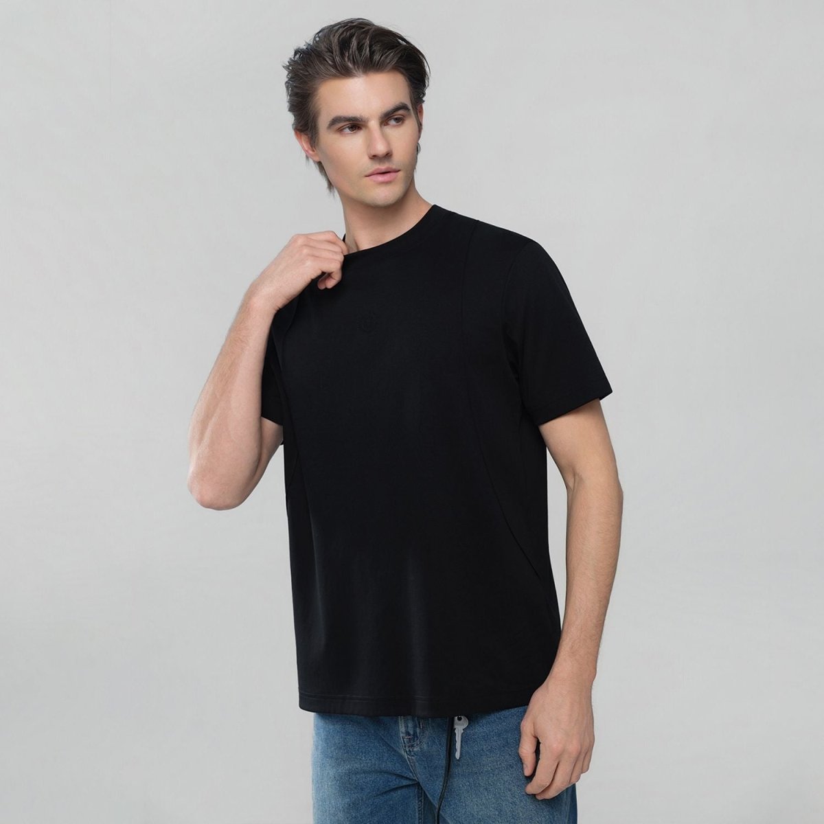 Giordano Men Regular Interlock Liquid Touch Tee - first_variant_option_2 Premium Tee for Giordano