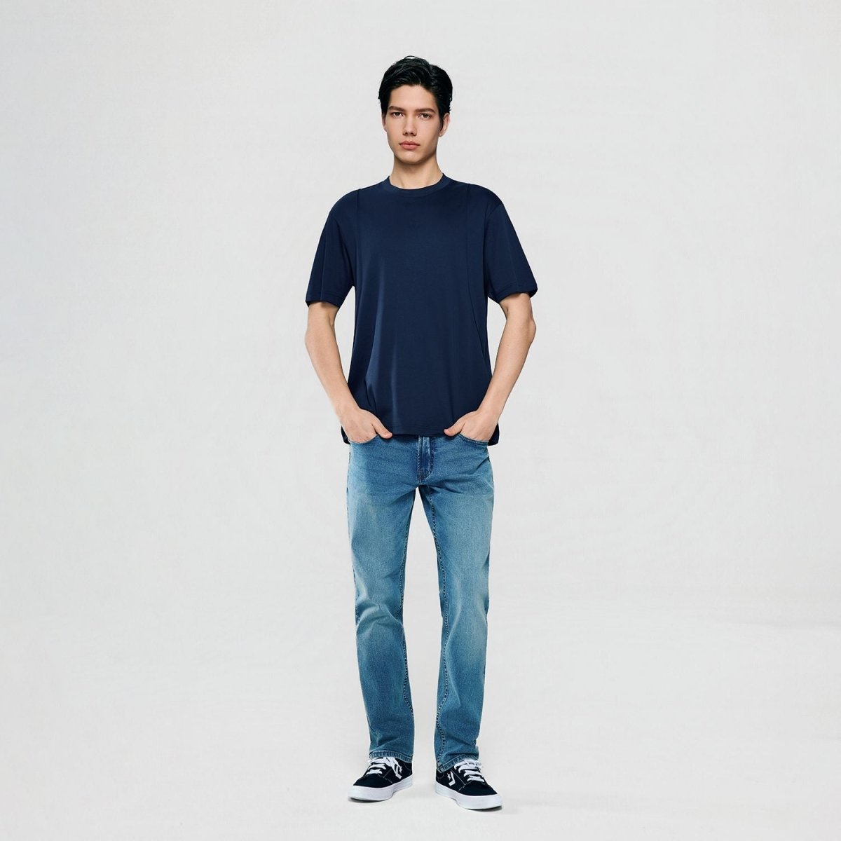 Giordano Men Regular Interlock Liquid Touch Tee - first_variant_option_2 Premium Tee for Giordano