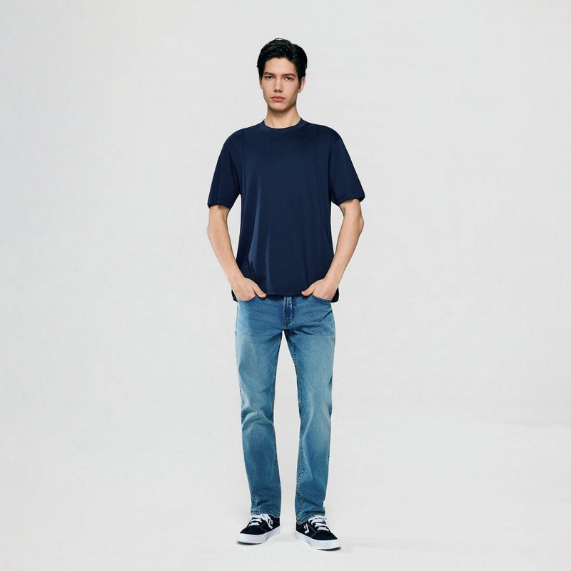 Giordano Men Regular Interlock Liquid Touch Tee - first_variant_option_2 Premium Tee for Giordano