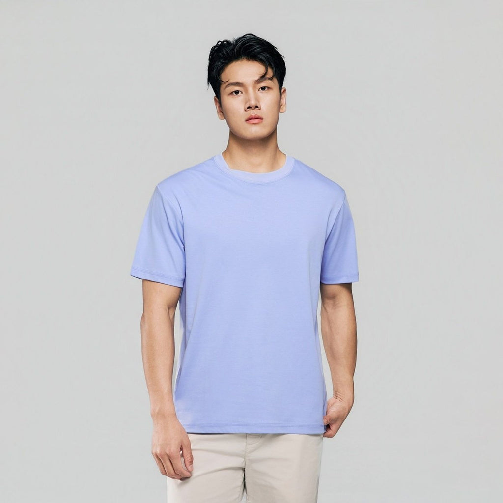 Giordano Men Regular Luxe Touch Cotton Crew Tee - Premium Tee