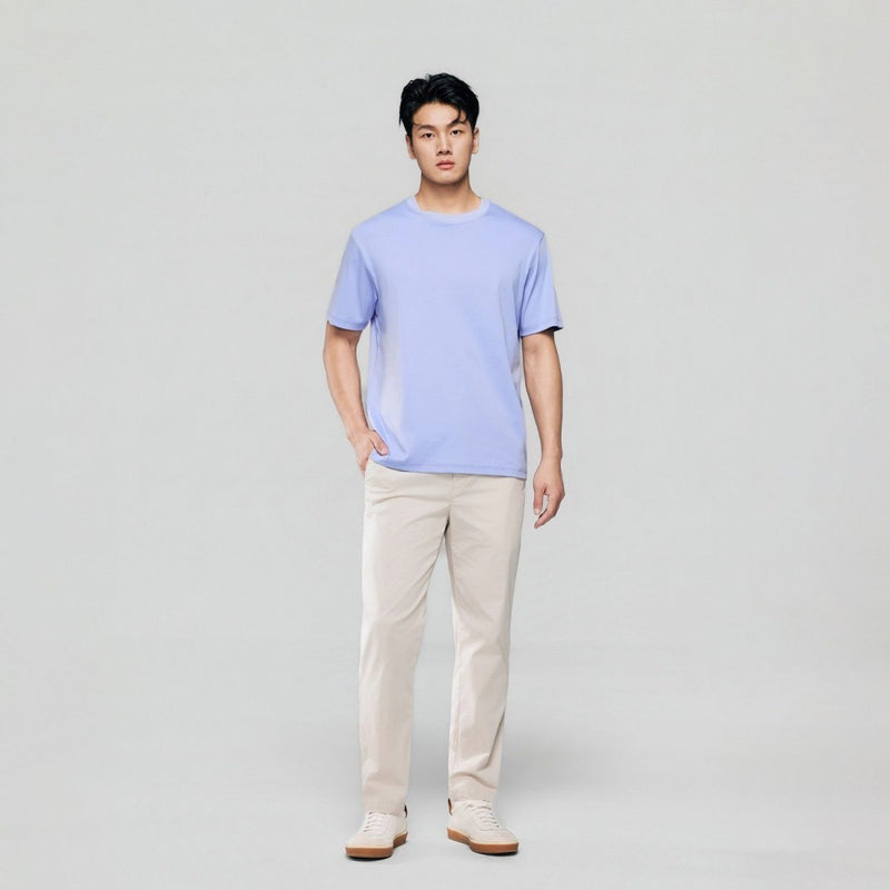 Giordano Men Regular Luxe Touch Cotton Crew Tee - Premium Tee