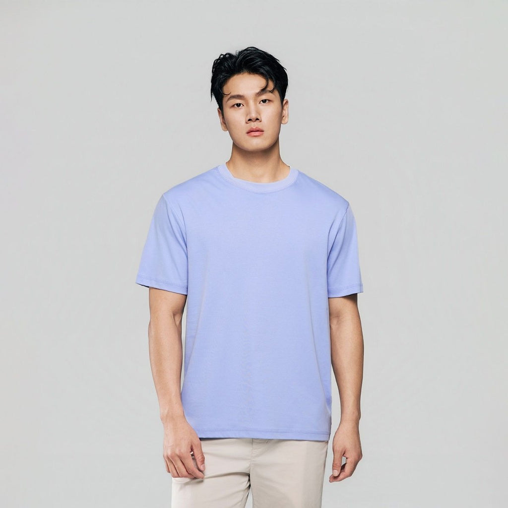 Giordano Men Regular Luxe Touch Cotton Crew Tee - Premium Tee