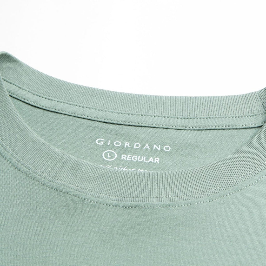 Giordano Men Regular Luxe Touch Cotton Crew Tee - Premium Tee