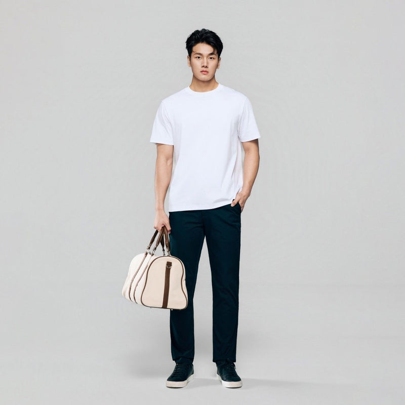 Giordano Men Regular Luxe Touch Cotton Crew Tee - Premium Tee