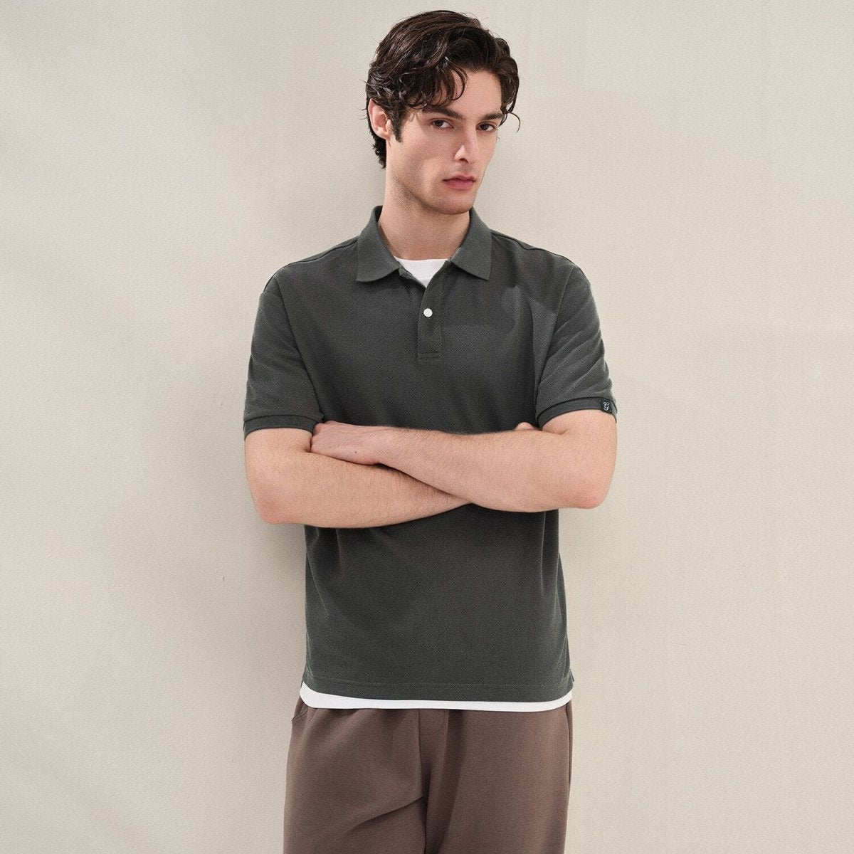 Giordano Men Regular Lyocell Cotton Blend Polo - first_variant_option_2 Premium Polo for Giordano