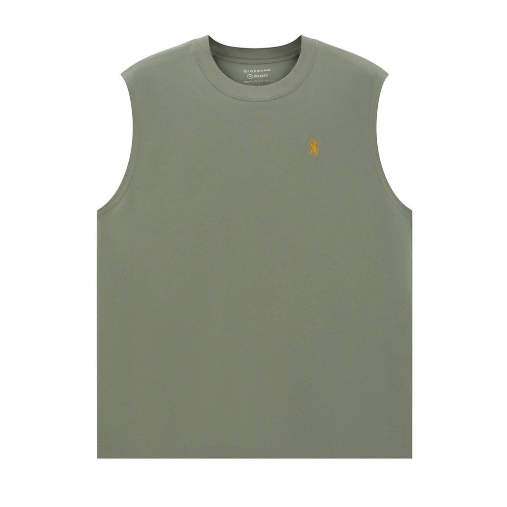 Giordano Men Regular Mercerized Cotton Tank Vest - Premium Tee