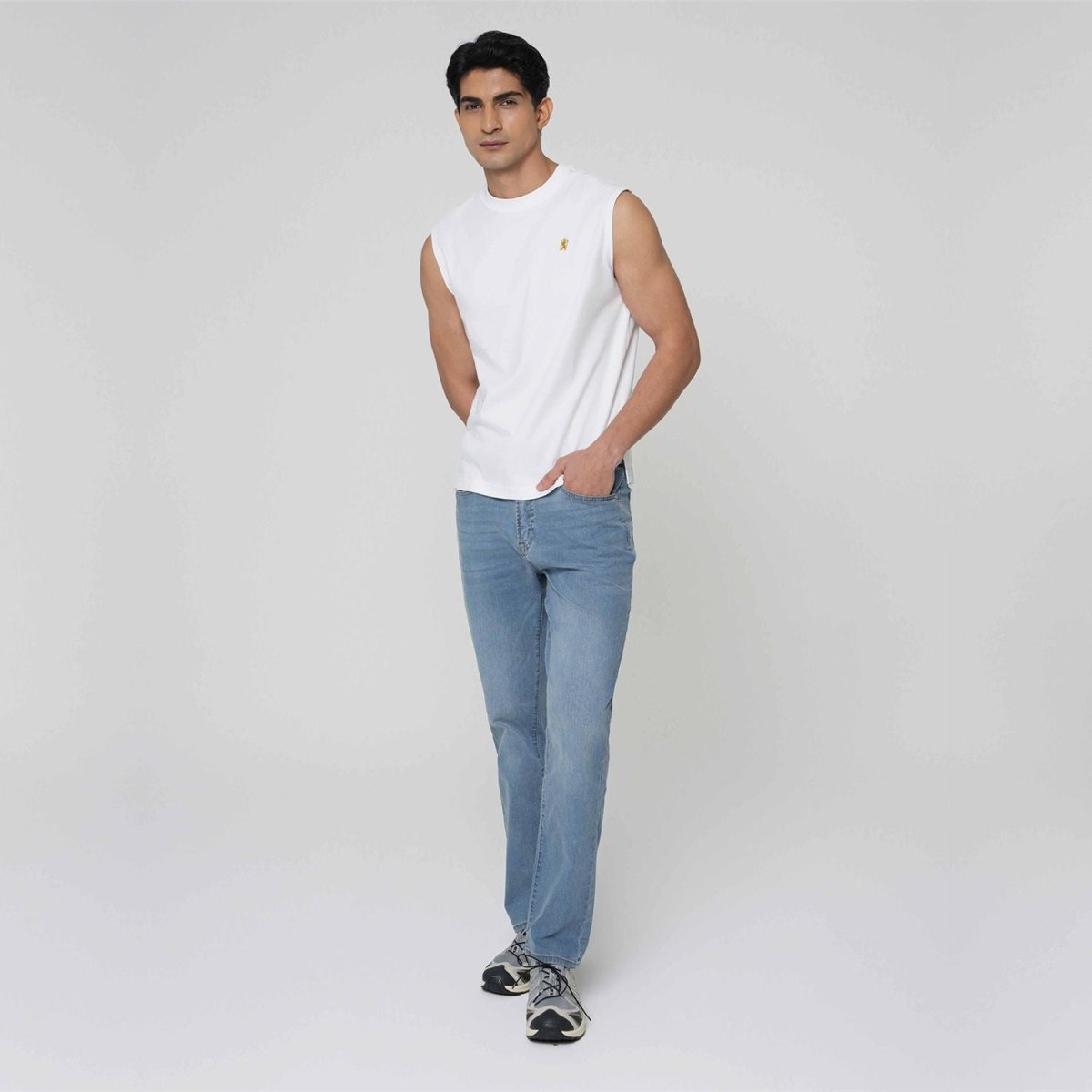 Giordano Men Regular Mercerized Cotton Tank Vest - Premium Tee