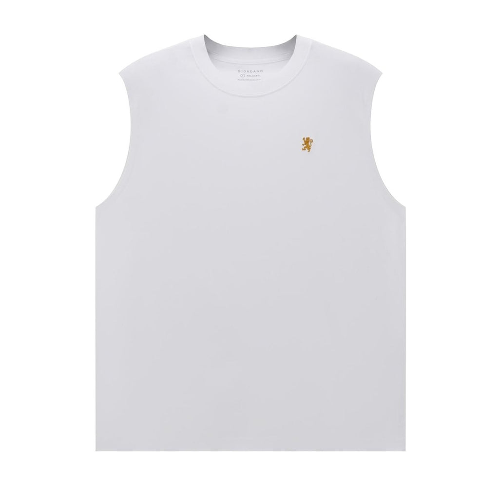 Giordano Men Regular Mercerized Cotton Tank Vest - Premium Tee
